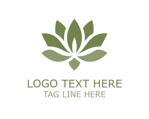 Soft Circle Lotus Floral Logo for Feminine Beauty Branding