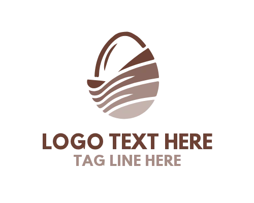 Soft Color Cute Egg Logo