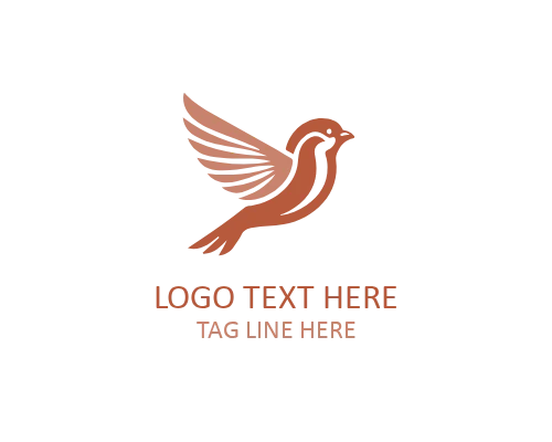 Soft Curve Sparrow Logo