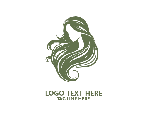 Soft Curve Women Hair Logo