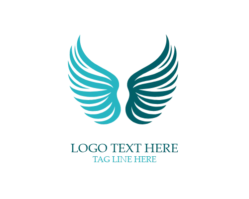Soft Divinity Angel Wings Logo