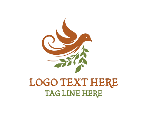 Soft Elegant Bird Logo