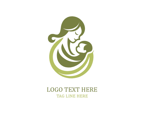  Soft Family Bond Mom And Baby Logo