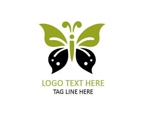  Soft Feminine Butterfly Logo