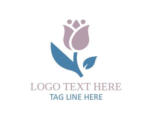 Soft Feminine Tulip Brand Logo