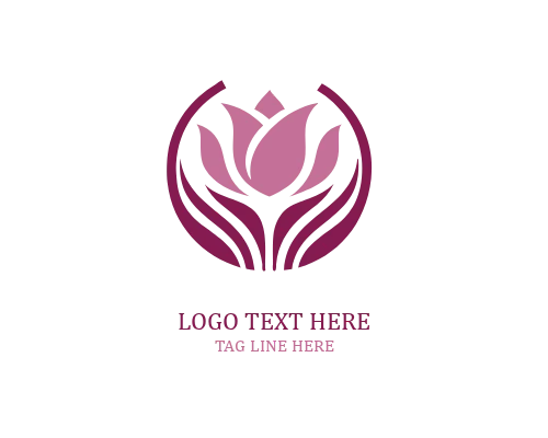 Soft Floral Tulip Logo