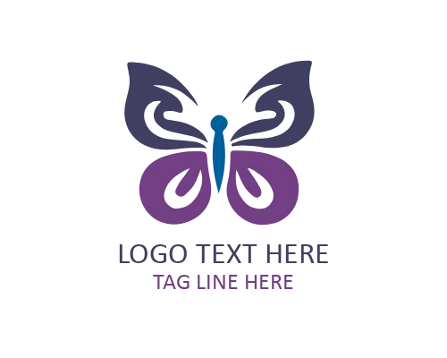 Soft Gradient Butterfly Key Logo