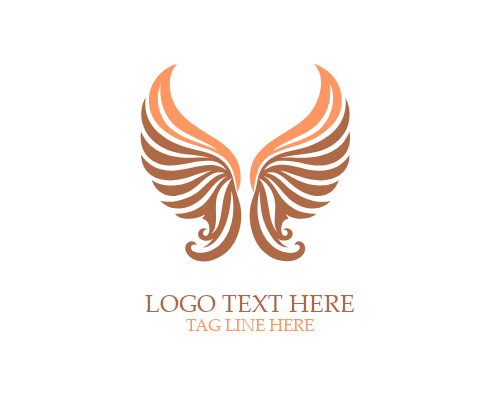 Soft Harmony Angel Wings Logo