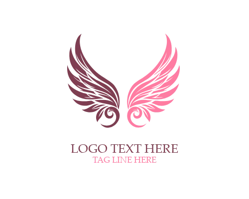 Soft Heaven Angel Wings Logo