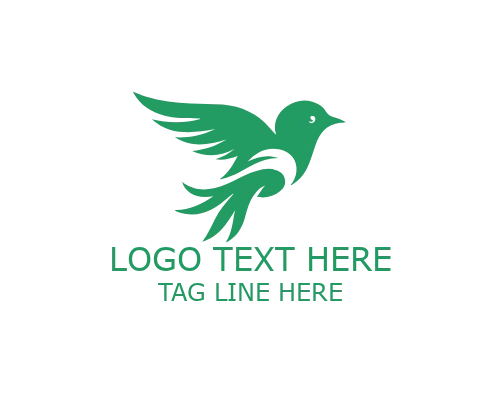 Soft Home Nesting Bird Logo for Gentle Care Branding