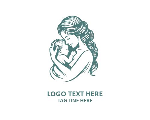 Soft Hug Mom And Baby Logo