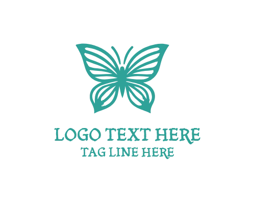 Soft Line Butterfly Logo