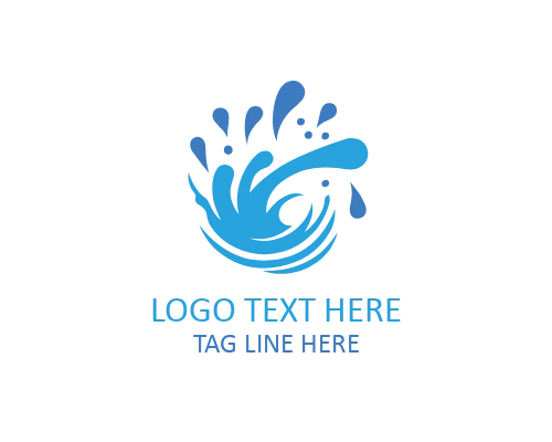  Soft Liquid Splash Logo for Wellness and Spa Brands