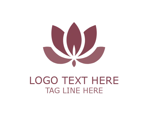 Soft Lotus Floral Logo for Feminine Beauty Branding