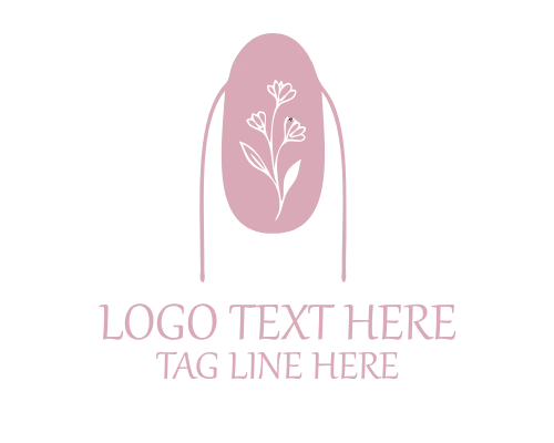 Soft Manicure Emblem Logo