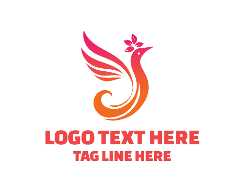 Soft Minimal Bird Logo