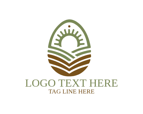 Soft Minimal Easter Egg Logo for Clean Branding