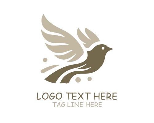 Soft Modern Bird Logo