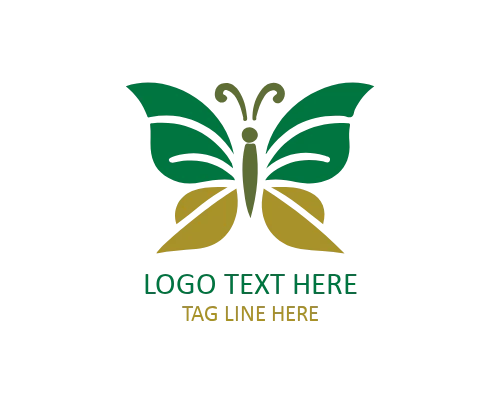 Soft Outline Kids Butterfly Logo