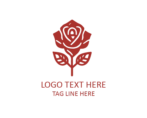 Soft Outline Rose Logo