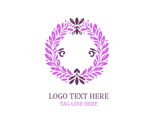 Soft Petal Floral Emblem Logo