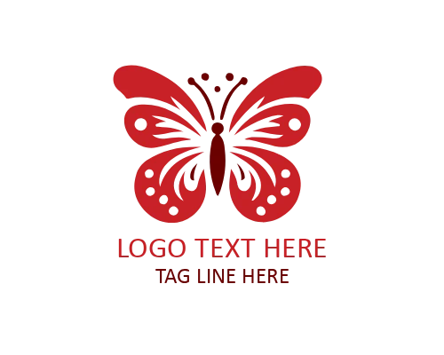 Soft Shadow Butterfly Logo