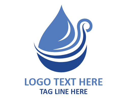Soft Water Drop Logo