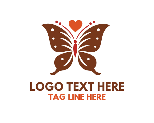 Soft Wing Butterfly Peaceful Logo