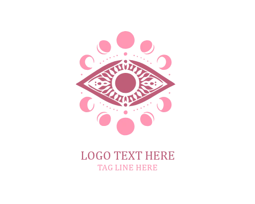 Solar Balance Boho Eye Logo