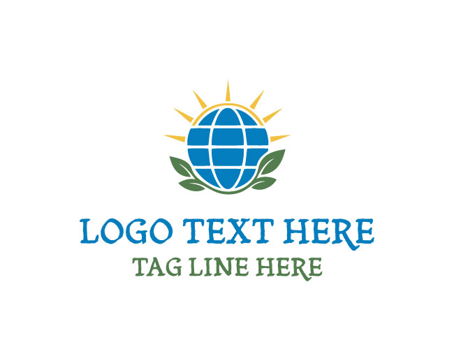Solar Energy Green Power Logo