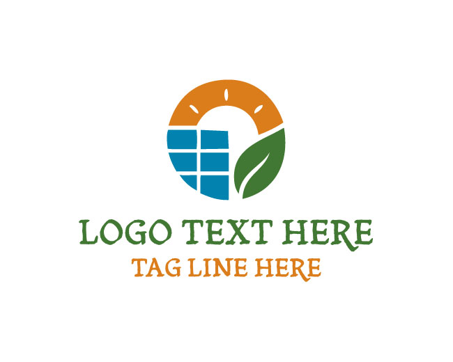 Solar Energy Panel Logo