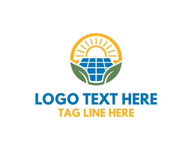 Solar Energy Renewable Logo