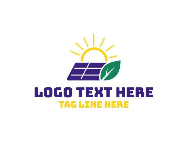 Solar Energy Solar Panel Logo