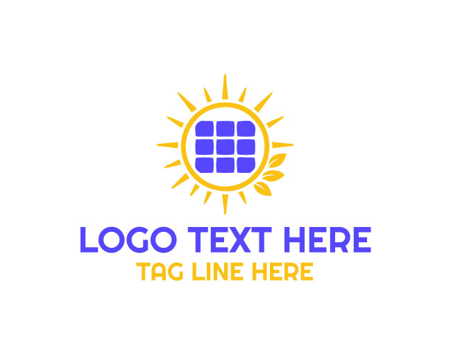 Solar Energy Source Power Logo