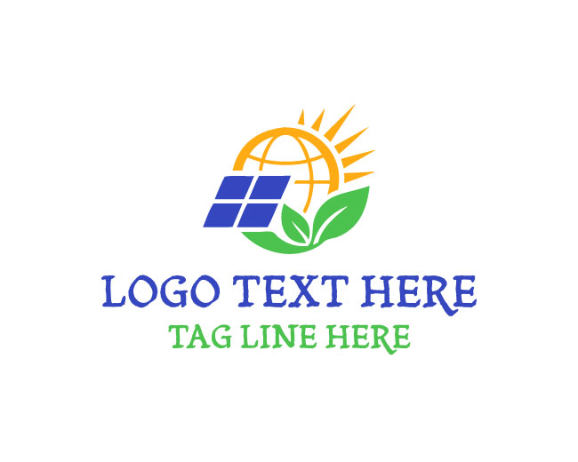 Solar Energy Source Sun Logo