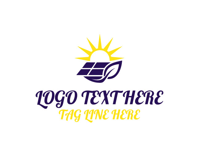 Solar Energy  sun Logo