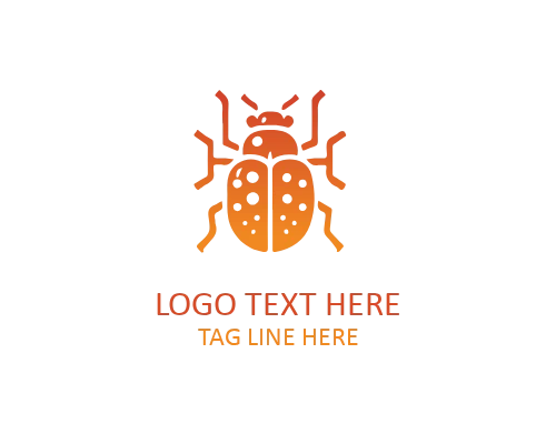 Solid Black Bug Logo