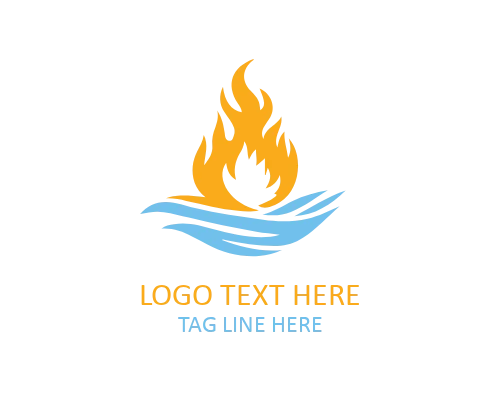 Solid Flame Icon Logo for Strong Brand Identity