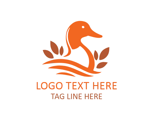 Solid Minimal Duck Logo for Universal Use