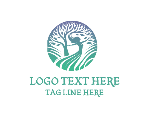 Soul Balance Woman Tree Logo