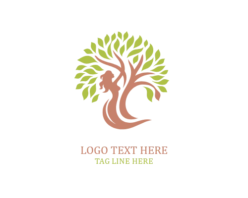Soul Grounding Woman Tree Logo