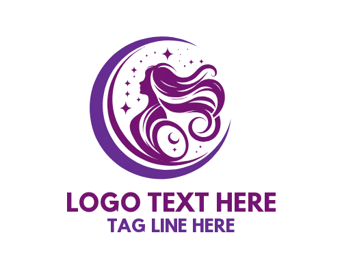 Soul Light Moon Woman Logo