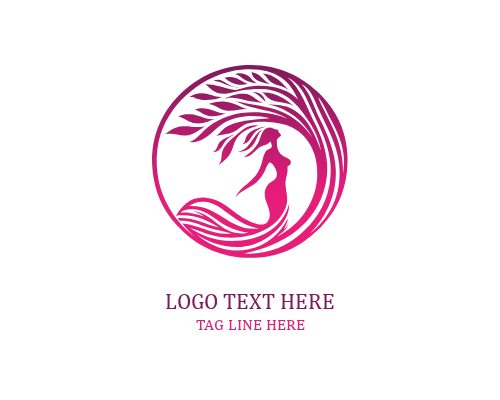 Soul of Nature Woman Tree Logo
