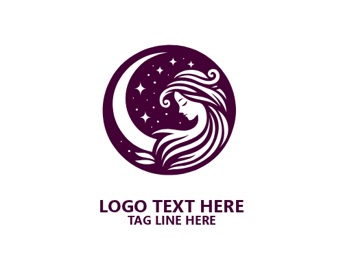 Soul Path Moon Woman Logo
