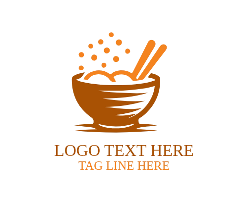  Soup and Steam Bowl Logo for Warm Meal Brands