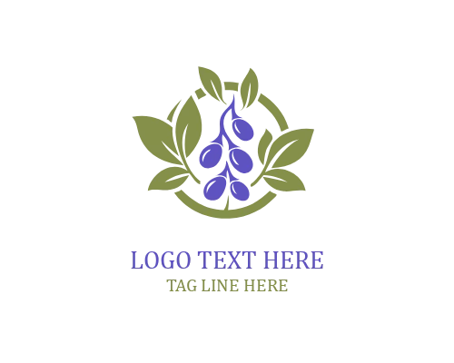 Soybeans Plant Circle Logo