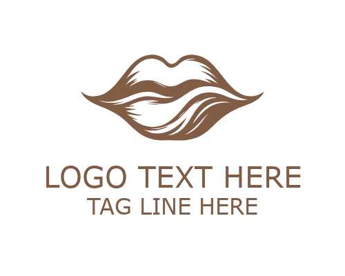 Spa Lips Symbol Logo for Beauty and Wellness Branding