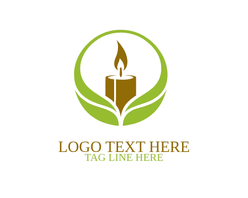 Spa Relax Candle Logo