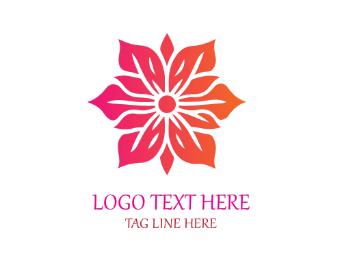 Spa Wellness Flower Logo