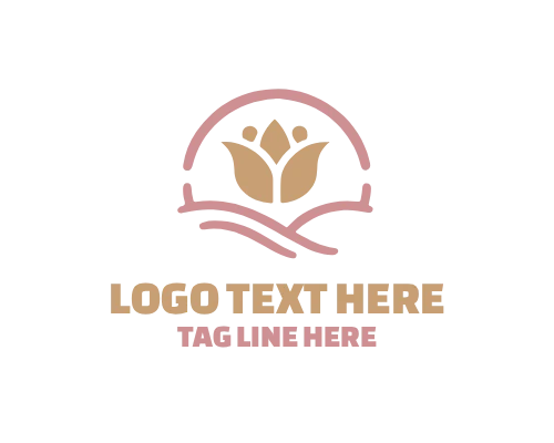 Spa Wellness Tulip Brand Logo